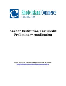 Anchor Institution Tax Credit Preliminary Application pdf