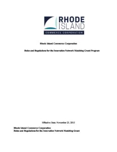 Network Matching Grant Regs Final 1 pdf