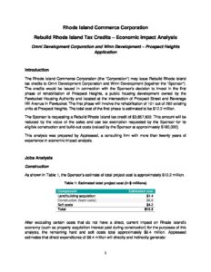 Prospect Heights Winn Omni Development Pawtucket Economic Analysis Final pdf