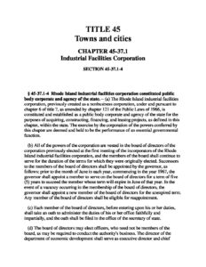 RIIFC Legislation Chapter 45 37.1 pdf