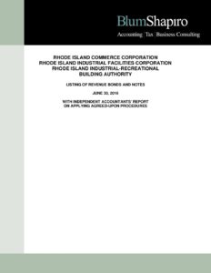 Rhode Island Commerce Listing of Revenue Bonds and Notes pdf