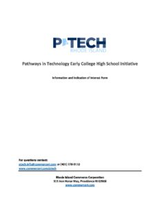 RI P TECH Information and Indication of Interest Form pdf