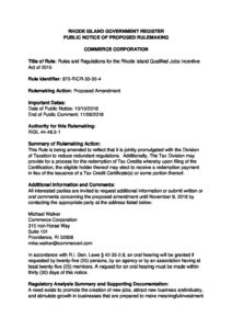 Qualified Jobs Notice and Amendment pdf