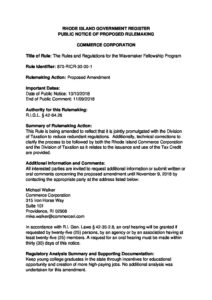 Wavemaker Notice and Amendment pdf