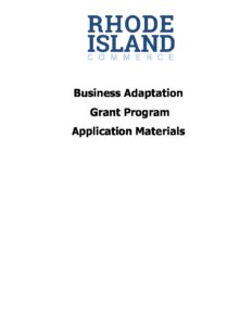 Business Adaptation Grant Application 10 29 2020 pdf