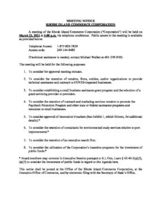 3 22 2021 Commerce Board Meeting Public Notice pdf