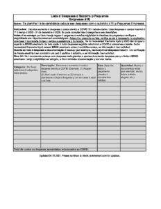 Expense Listing Creole pdf