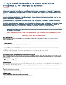 Sample Application French pdf
