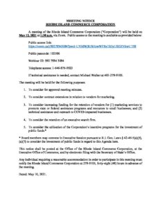 2021 5 12 Board Meeting Notice final pdf