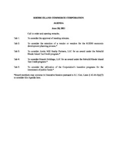 2021 6 28 Meeting Agenda Updated pdf