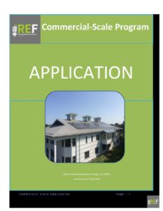 REF Commercial Scale Application 9.28.21 pdf