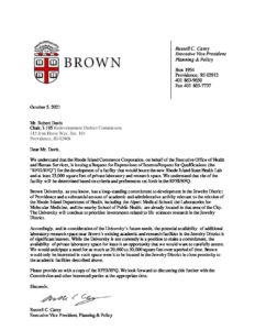 Exhibit B Letter from Brown University pdf
