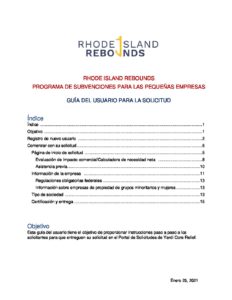 RI Rebounds Small Business Application User Guide55 SPA FEB2022 160 MAPA36 003 pdf