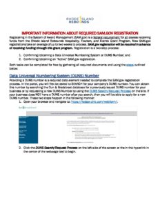 Step by Step Guide Registration for SAM and DUNS pdf