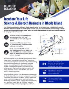 RI Life Science Biotech Fact Sheet 2022 pdf