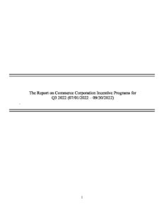 RhodeIslandCommerceCorp Q32022 Incentives Report pdf