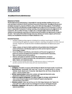 Broadband Grants Administrator pdf