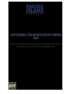 RFP REF Solar Vendor for Affordable Solar Access Pathways pdf