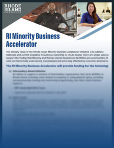 RI Minority Business Accelerator cover