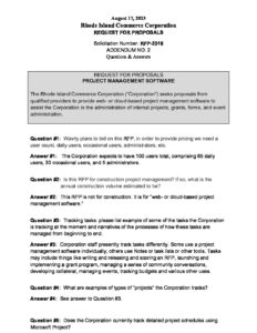 RFP Addendum 2 QA Project Management Software final pdf